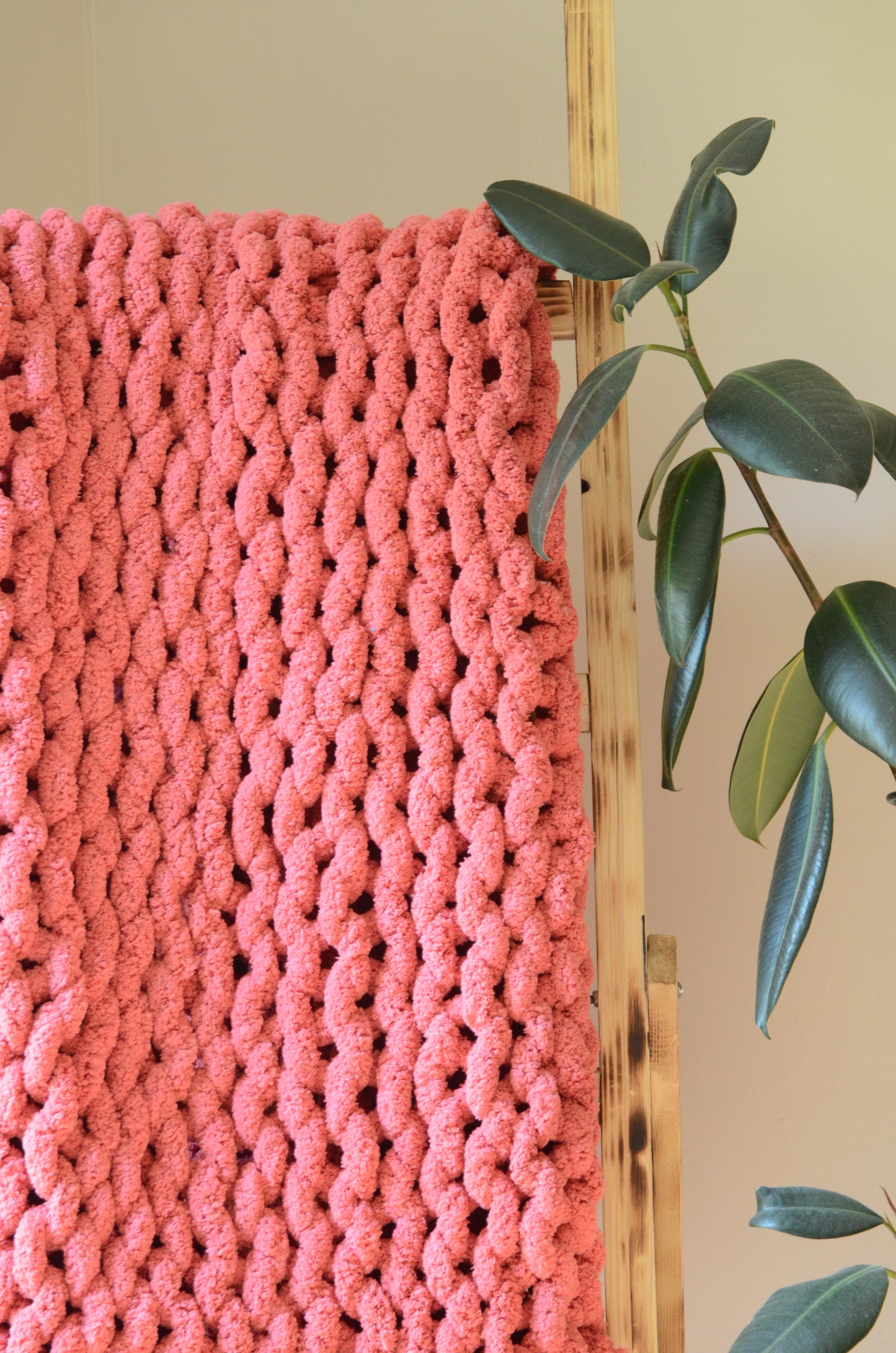 Hibiscus Chunky Blanket