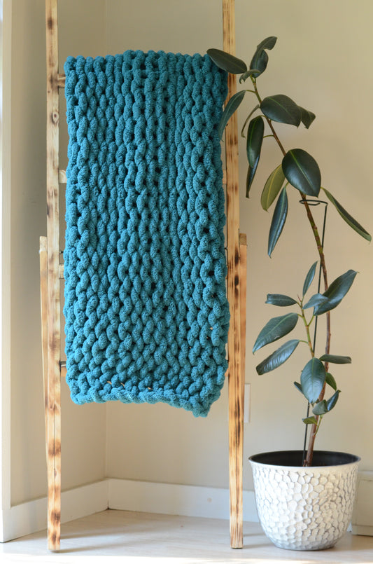 Teal Chunky Blanket